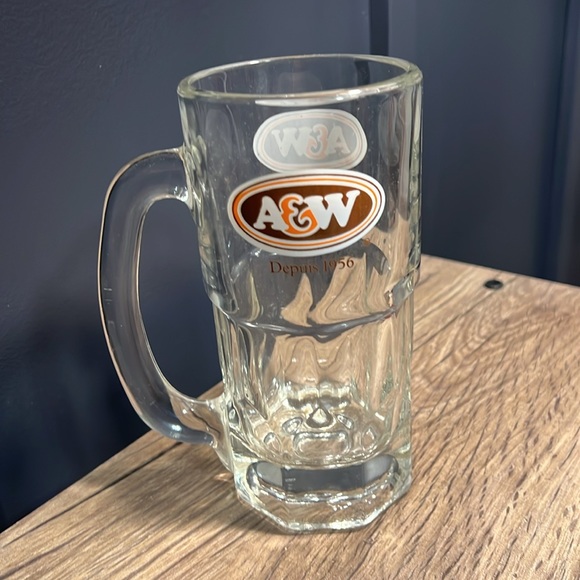 A&W, Vintage, Root Beer, Mug, Beer Mug, Large, Glass, Good Condition - Picture 5 of 6